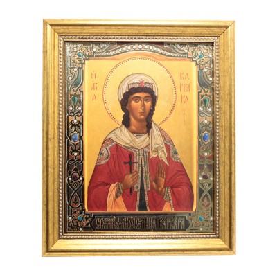 Икона святой Варвары 18x22