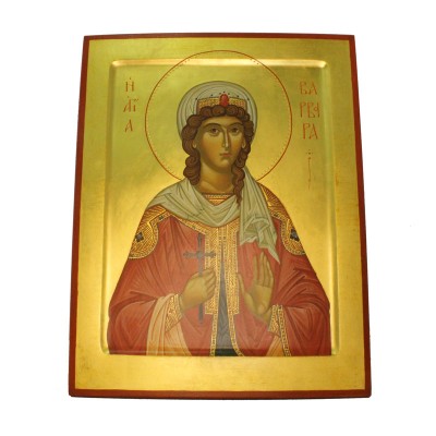 Икона святой Варвары 34x43 (ручная работа)